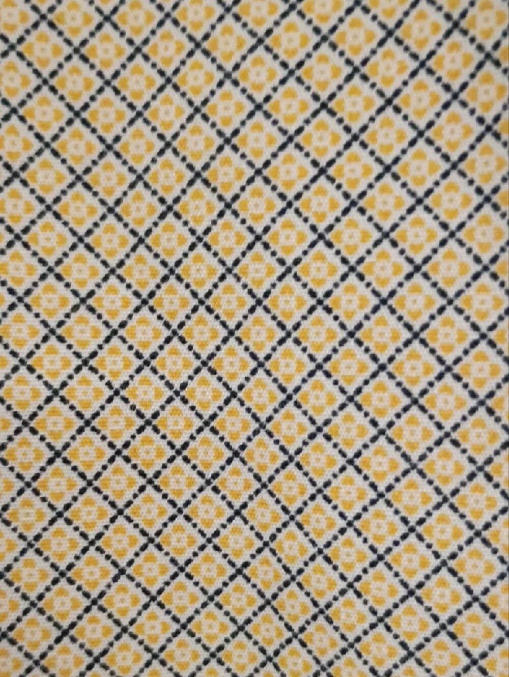 Nick Graham Men's Yellow Micro-Check Button-Up Shirt